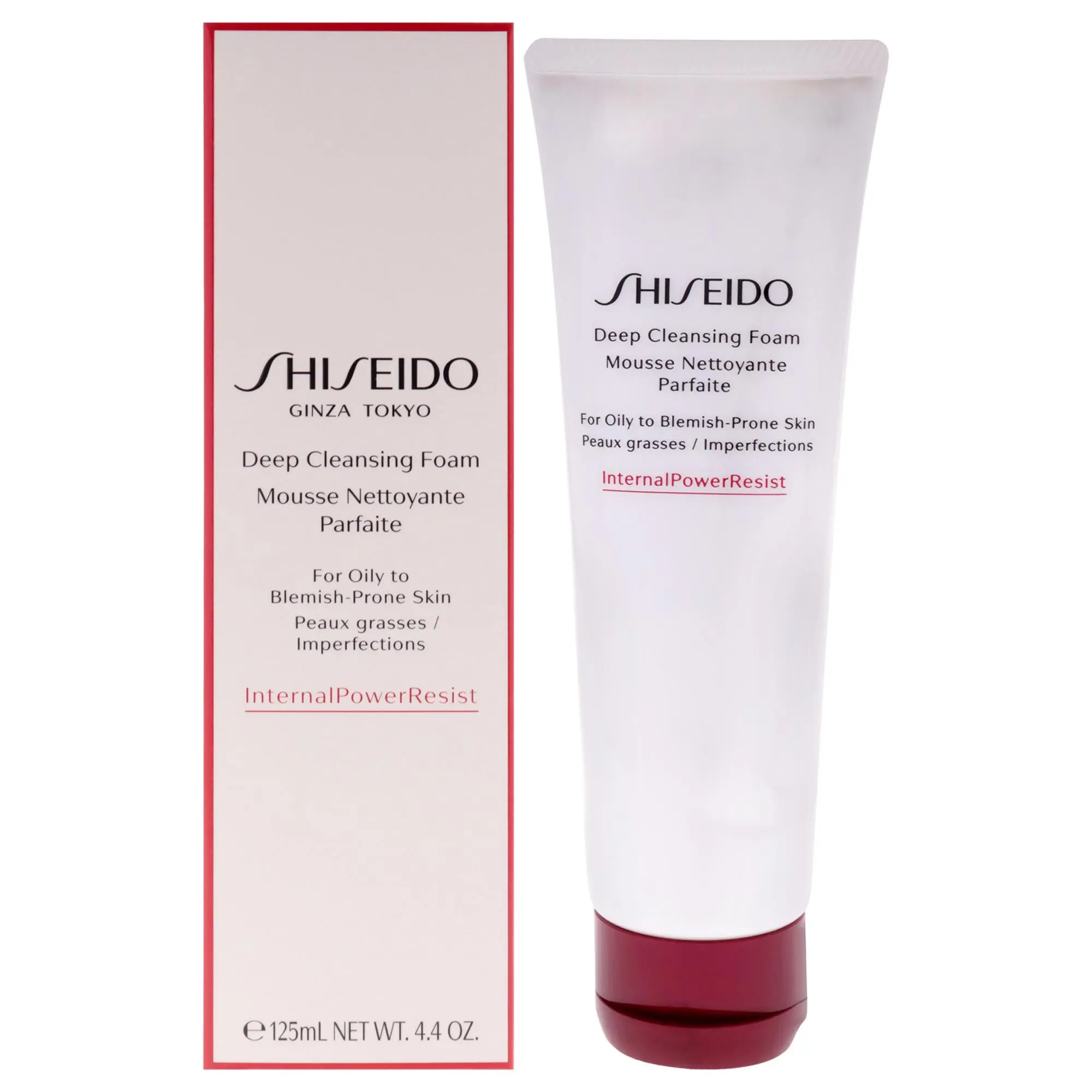 Shiseido Women's Facial Deep Cleansing Foam Cleanser, 4.4 fl oz