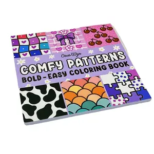 Adult and Children's Coloring Book Notebook, Bold and Easy, Simple and Large Design for Relaxation, featuring cute cozy patterns and mandalas (Bold and Easy Coloring)