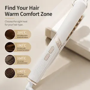 New corn-shaped clamp curler for voluminous curls — a convenient tool that supports the roots and is ideal for high-volume/high-top hair; mini, compact, and portable