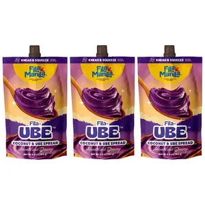 UBE Purple Yam Coconut Spread, 3-Pack (5.8 oz pouch) Fruit Organic