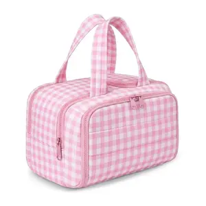 Five season home 4-in-1 Puffy Multi-Functional Toiletry Bag for Women – Large Capacity Travel Organizer with 4 Compartments Outdoorfun Makeup Pouch TikTokShopBacktoSchool