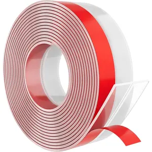 20 ft x 1 in Weather Stripping, Door Draft Stopper  Gap Seal Strip for House and Glass Shower Doors for Side Gaps of Door and Windows, Clear