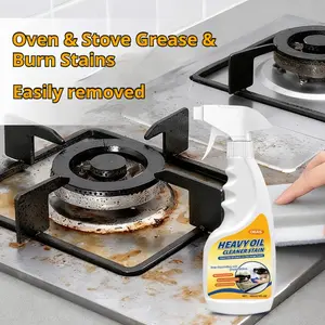 300ML Kitchen Grease Cleaner Oil Stain Remover, Vent Hood Cleaning Spray, Heavy Oil Cleaner, Effective Oil Removal, Durable & Efficient
