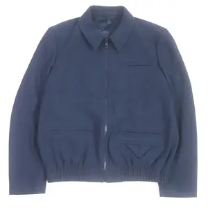 Pre-owned Louis Vuitton Wool Small Leather Goods Monogram Blouson Navy 50