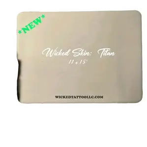 Wicked Skins Titan 11x15x1/4" Synthetic Tattoo Skin - Ultra Realistic, Takes Stencils on Contact