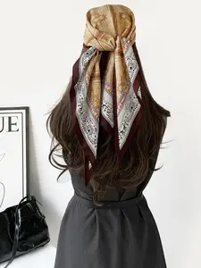 French Vintage Cashew Flower Waist Scarf Triangle Belt for Women, High-End Style Accessory for Pants and, All Seasons Fitted Design