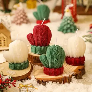 Christmas Scented Candles, Aromatherapy Wax Candles for New Year & Ramadan, Perfect Gift for Holidays, Home Decor & Photography Use