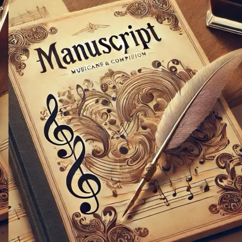 Manuscript Paper for Musicians & Composers with Ornate Design