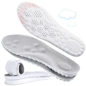 4D Cloud-Like Comfort Soles for Men - Soft Memory Foam Cushioning Insoles - Trim to Fit Steppers Insoles with Arch Support for Foot Pain Relief and Fatigue Reduction