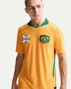 Personalized Full Set Australia Soccer Jersey World Cup 2026, Custom Name Number Logo National Soccer Jersey N