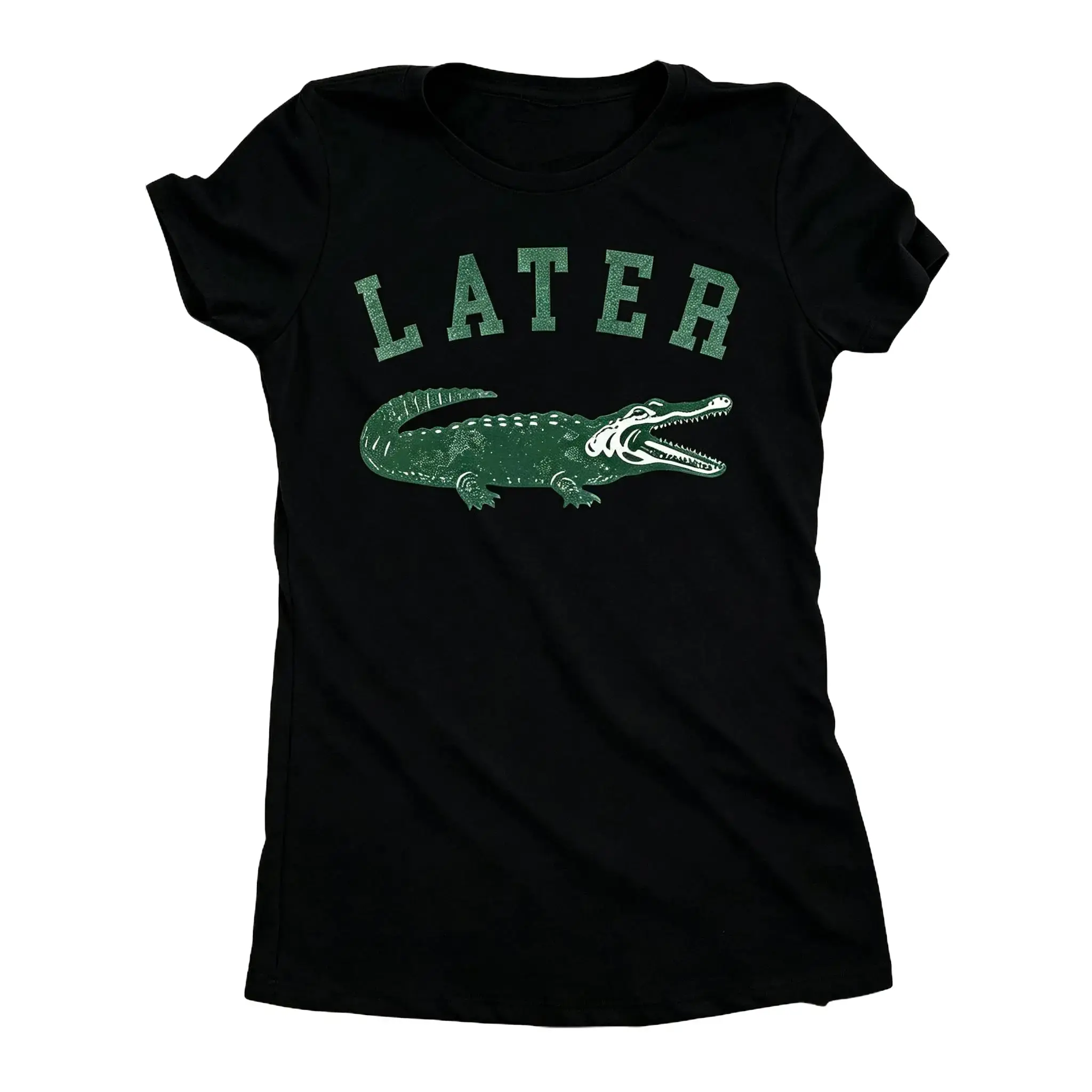 Womens Later Alligator T Shirt Funny Gator Joke Saying Tee for Ladies Funny Womens T Shirts Cute Vintage Fashion Casual Ladies T-Shirt Gift Sarcastic Tops for Women Funny Animal Top Women's Novelty Tees Dark Grey