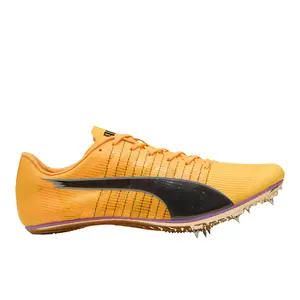 PUMA Mens Evospeed Brush 6 & Field Sprinting Spikes Track/Field Sneakers Shoes - Orange