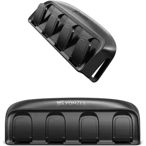YONZEE 2-Pack Foldable Hidden Car Hooks for Tesla Model Y and Model 3(Compatible with Juniper and Highland) - Upgraded Anti-Drop Car Hangers for Bags and Purses Back Seat Holder Automotive