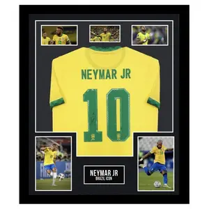 Signed Neymar Jr Shirt Football Player Poster - No framed