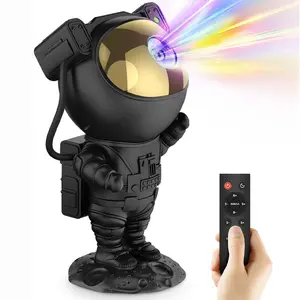 Star Projector Galaxy Night Light, Astronaut Space Projection Lamp with Timer and Remote, LED Ceiling Light for Kids Room Decor, Aurora Projector Lamp, Adjustable Brightness Lights