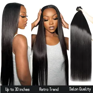 [Ashine] 30 inches Salon Quality Brazilian Virgin Bundles 100% Human Hair Straight Body Wave Deep Wave Deep Curly Wigs