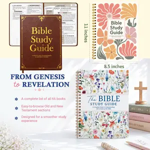 Bible Study Guide for Women & Men – Beginner-Friendly Study of All 66 Books with Life Application & Reflection Notes | Premium Lay-Flat Hardcover Devotional Journal