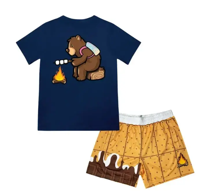 Baseball Lifestyle 101 - Campfire Tee & Mesh Shorts | Summer Baseball Outfit for Youth & Adults
