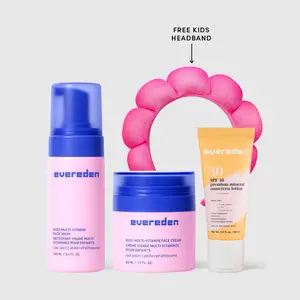 Kids Daily 1-2-3 Routine - Skincare Essentials Starter Pack - Cool Peach