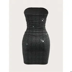 Mini Sheath Metallic Summer tiktok ICON Homecoming Dress Strapless