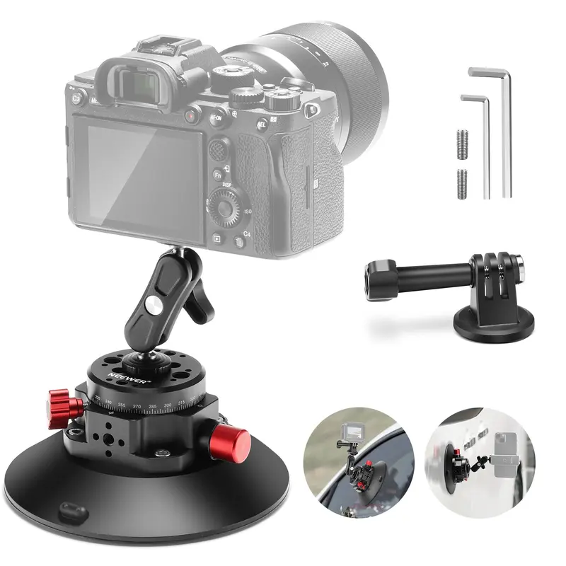 NEEWER CA013 6" Car accessories Camera Phone Suction Mount with Ball Head Magic Arm