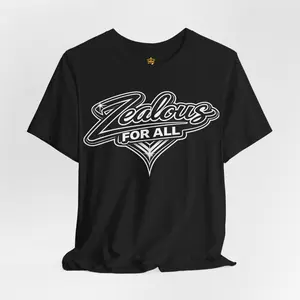 Zealous For All Graphic T-Shirt (Black Logo)