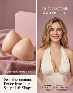 1pc Women's Invisible Self-Adhesive Lifting Bra Pads, Seamless Anti-Slip Push Up Inserts For Low-Cut Tops & Backless Dresses