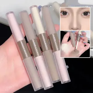 Liquid Contouring Stick High Gloss 2 In 1 Brightens Skin Warm Tone Grey Brown Nose Shadow Contour Matte Highlighter Face Bronzer Makeup Smooth Water Proof Beige