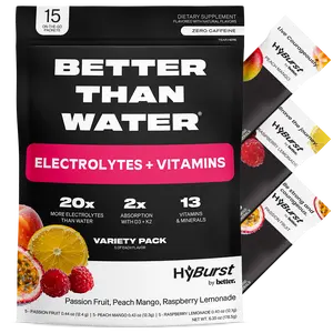 Electrolytes Variety Bundle | 2 PACKS | 30 Sticks | 6 Flavors | Citrus + Tropical Variety | 13 Vitamins & Minerals | D3 + K2 For Better Absorption |