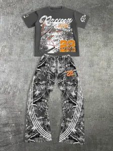 Men's Racing Graphic Digital Print T-Shirt & Camo Pants Set, Y2K Streetwear 2-Piece Outfit, Oversized Racer Casual Tracksuit #RacingSet #CamoStreetwear #Y2K2PieceOutfit #RacerPrintTracksuit #TikTokMadeMeBuyIt