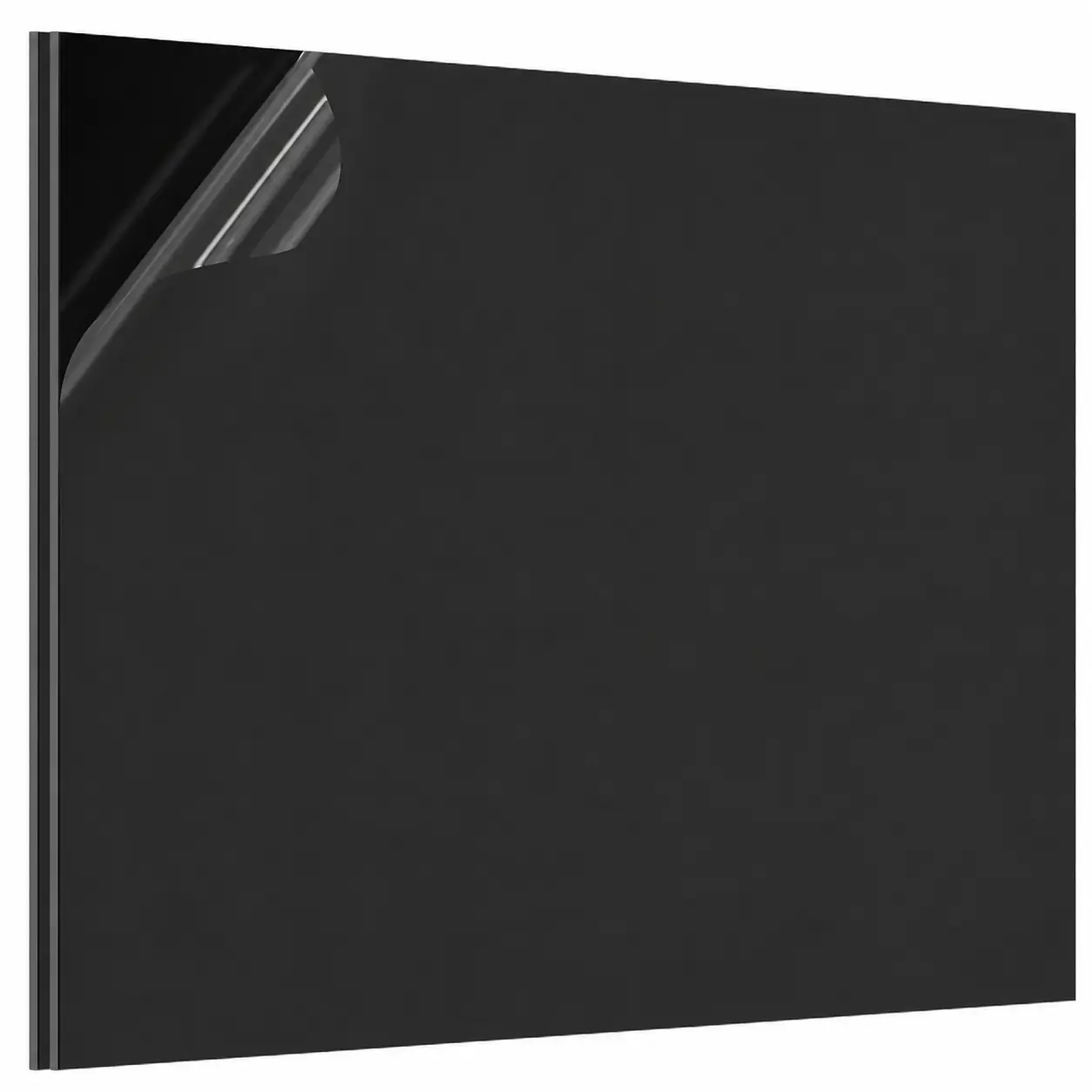 CREGEAR ABS Plastic Sheet, 2-Pack 1/16"x16"x12" Black Rigid Thermoplastic Board with Dual Surfaces (Textured & Smooth), Chemical-Stable for Crafts & Automotive Interiors, Easy Thermoforming Capable, Diy Crafts Ideas