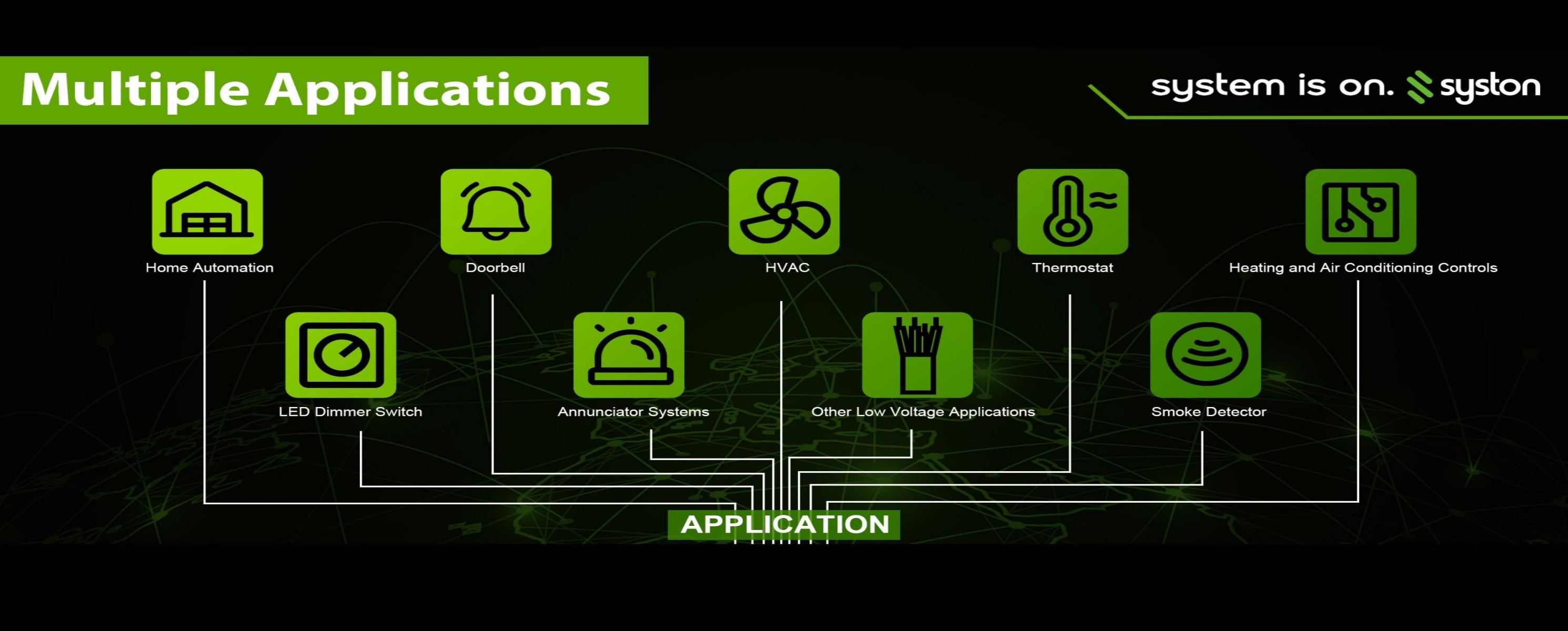 Syston 18/3 Brown Thermostat Doorbell HVAC Cable - 18 AWG 3-Conductor Solid Copper, 300V CL3R/FT4/CMR Riser-Rated, UV Resistant, Low Voltage for Thermostats, Doorbells, Burglar Alarms (Indoor/Outdoor, RoHS Compliant)