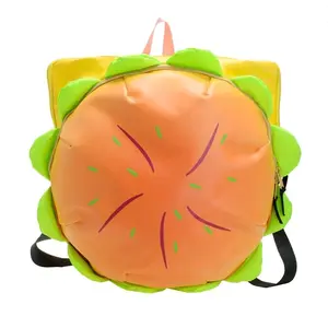 Mochila Hamburgesa - Unique Burger-Shaped Backpack for Casual Outings School or Fun Outfits Y2K Cartoon Dopamine Style