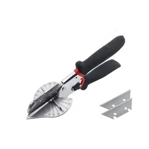 Multi-Angle Mitre Cutting Scissors, 45-135 Degree Adjustable Edge Cutter Tool for PVC Plastic, Soft Wood, Hand Tools for Home DIY Projects