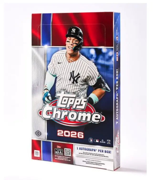 PYT MLB Break - 1x Topps Chrome Baseball Hobby Boxes - 80 cards total, 1 Autos Guaranteed