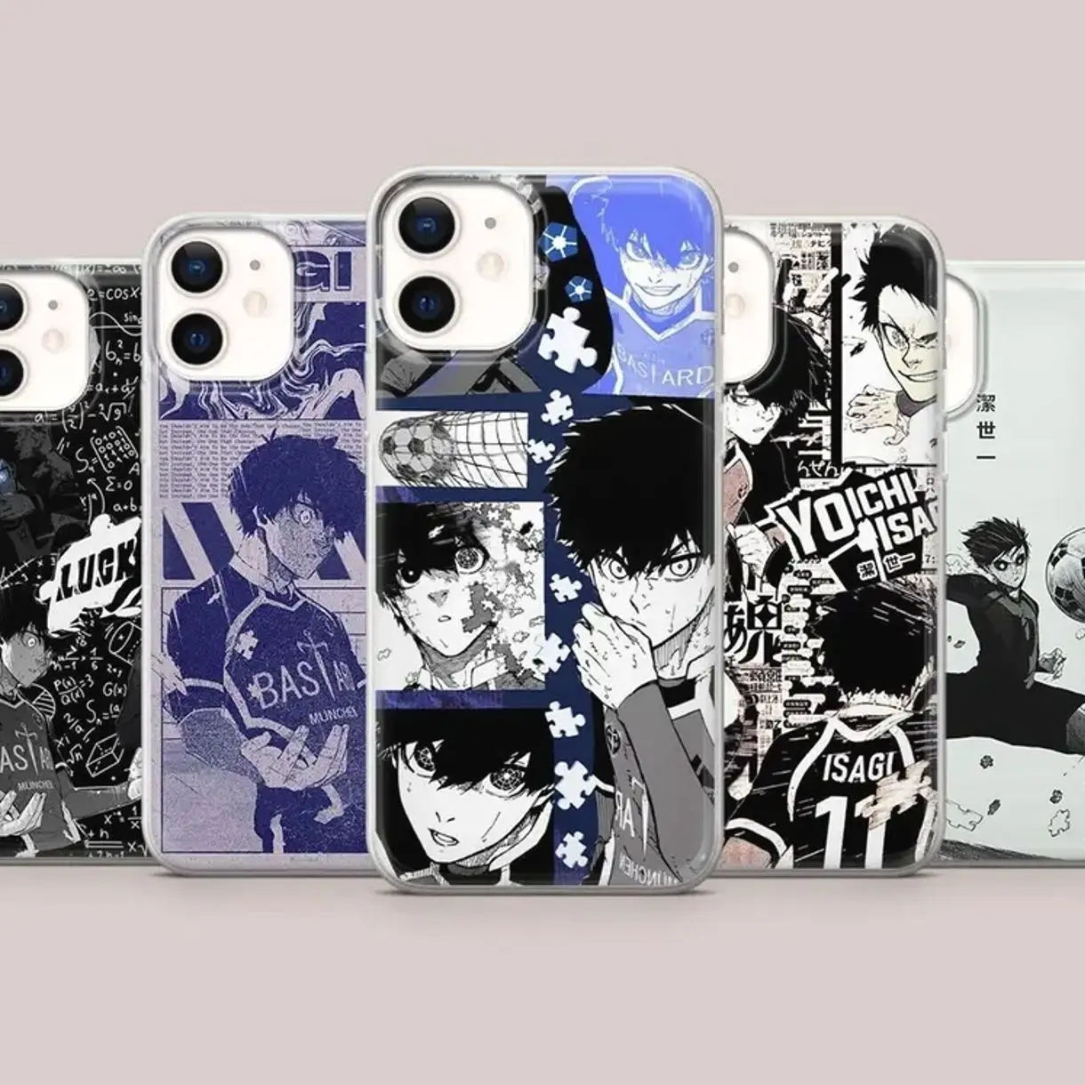 Isagi Yoichi Phone Case Blue Lock Sports Cover Compatible with iPhone X, 11, 12, 13, 14, 15, 16, 17 Plus Pro Promax & SS Galaxy S21-26 Series