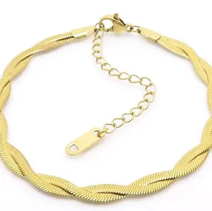 Double Snake Bracelet - 18K Gold Plated