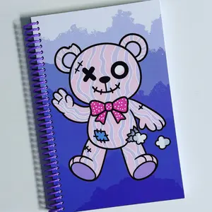 Spooky Bear Cardstock Notebook