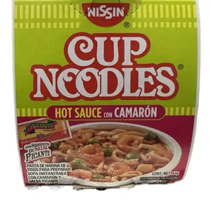 Nissin Cup Noodles 6 Pack of Chicken Flavor with Vegetables, 2.25 oz Each, Organic, No Trans Fat, Perfect for Sharing, from Guatemala Food Instant
