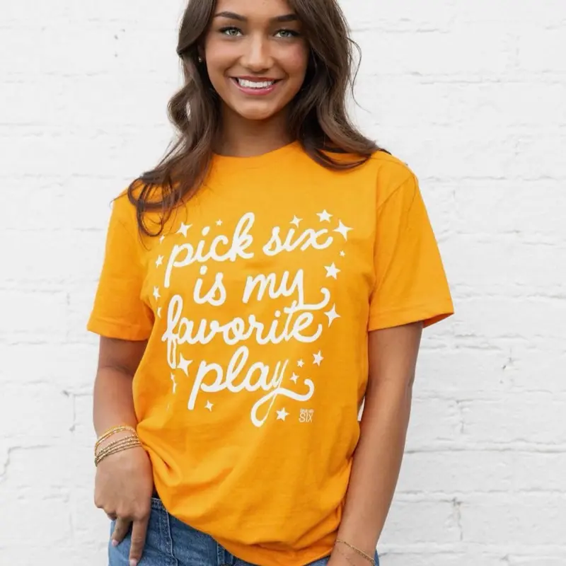 Pick six tee