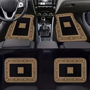 Car Floor Mat, Non-slip Car Floor Mat, Fashionable Car Interior Decoration Accessories, Waterproof & Easy Cleaning Car Mat, Car Accessory