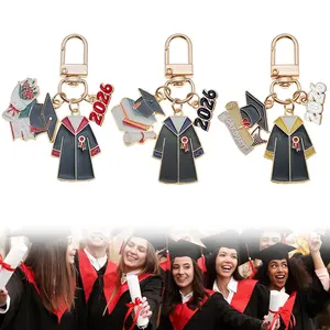 1pc 2025 Graduation Keychain, Metal Pendant Keychain with Graduation Season Student Exam Blessing, High School Entrance Exam, College Entrance Exam, Postgraduate Entrance Exam Success and Top Scorer Ornament