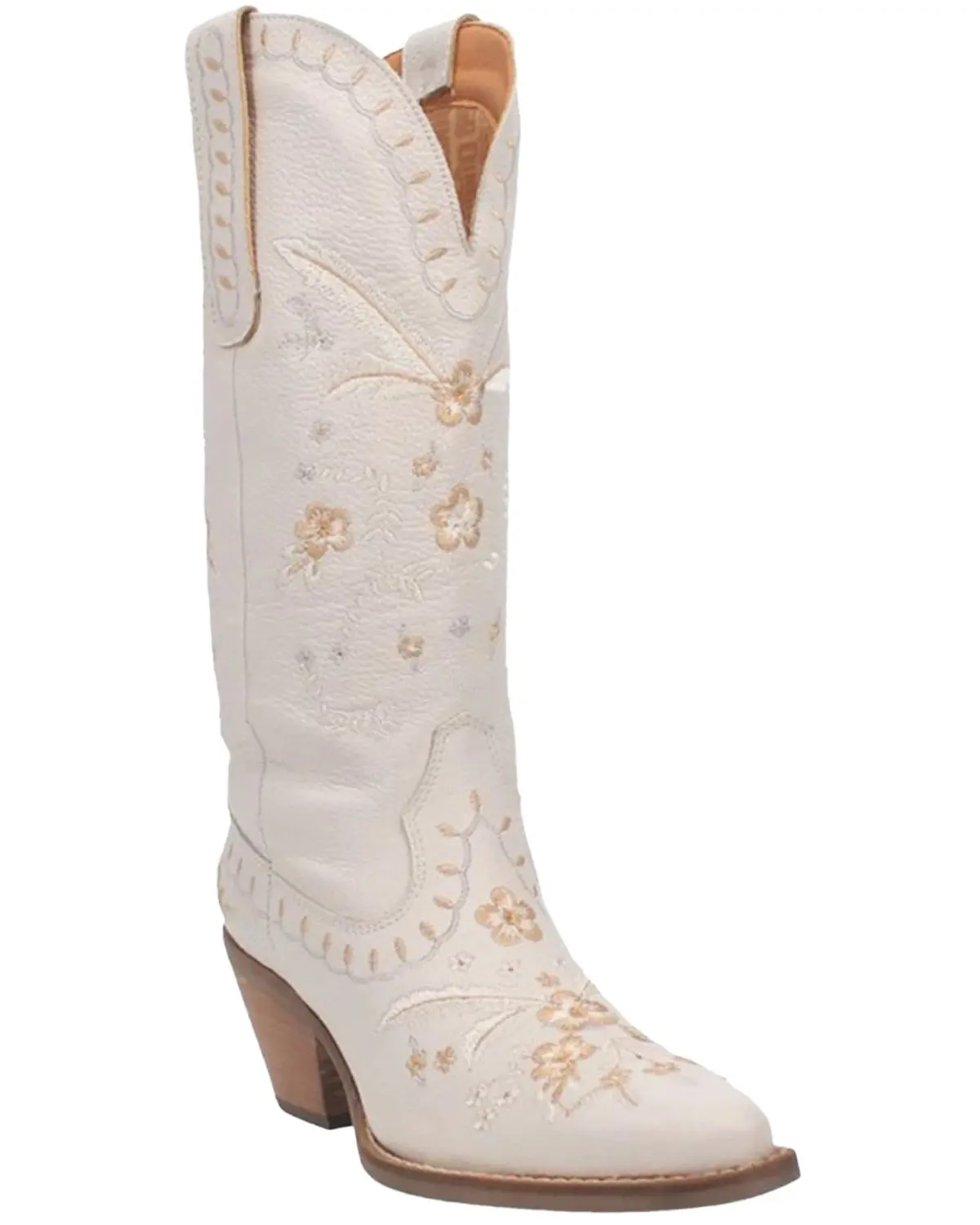 Dingo Women's Women'S Full Bloom Western Boot Round Toe - Di939-White