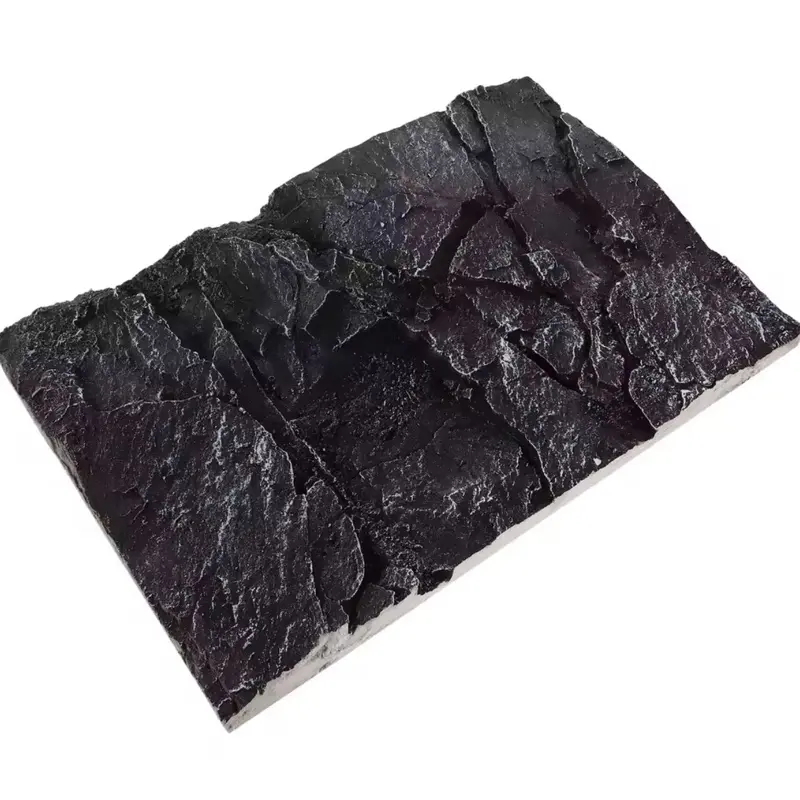 3D Terrarium Aquarium Background Board - Durable PU Material 45x30x4cm for Reptile Fish Tanks & Studio Room Wall Decor