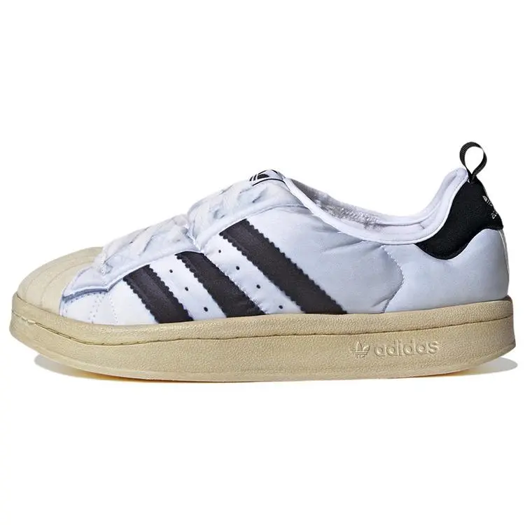Adidas Puffylette 'Superstar' Men's Athletic Lightweight Sneakers - Old School Cool, Round Toe, Laces, All-Season Comfortable Fit, Casual Sporty Footwear Sneakers, Lightweight Casual Sneakers