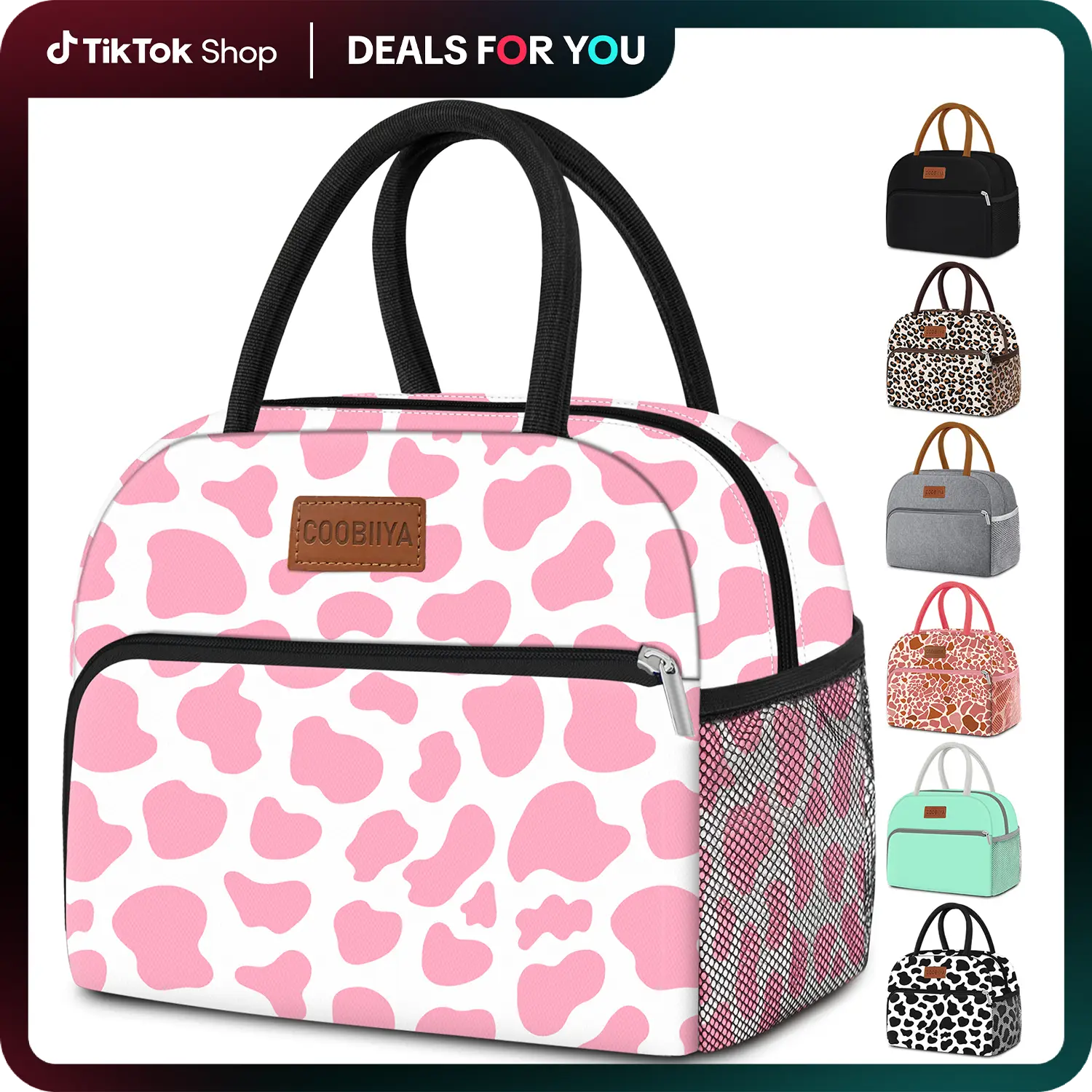 Back to School Lunch Bag Men and Women Girls Reusable Large capacity Insulated Cooler and Warmer Lunch Bag for Outdoorfun Work Office Picnic Travel S