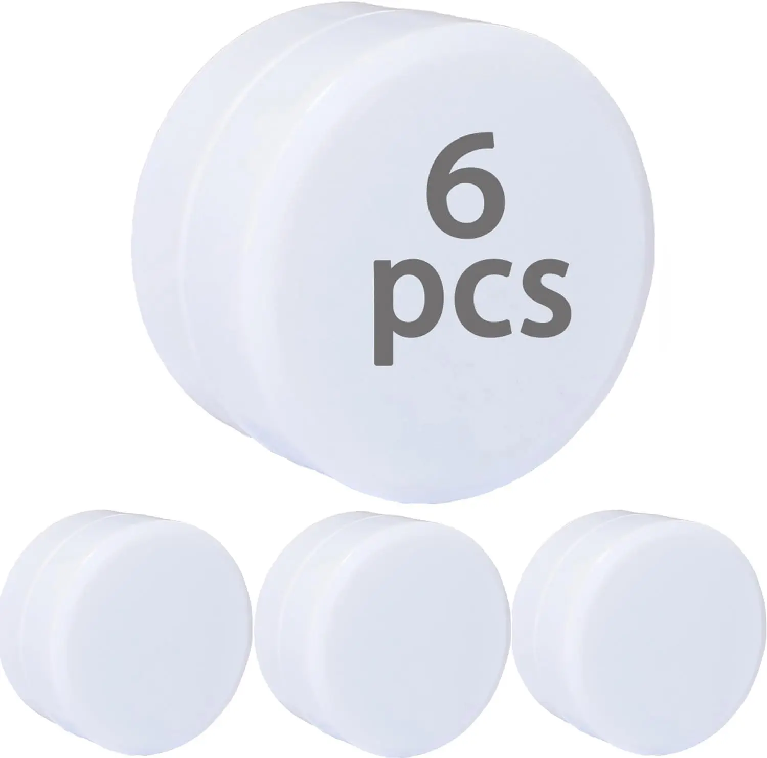 6 PCS Shower Curtain Weights Bottom, Magnetic Heavy Duty Weights Premium Shower Curtain Liner Clips Added Weight, Work for Drapery, Tablecloth, Stop Shower Curtain Blowing in, 3 Pack(White)