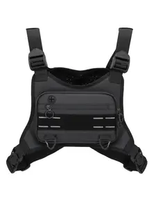 Outdoor Running Chest Bag, Lightweight Running Vest Rigs for Workouts Cycling Hiking, Water Resistant Sports Chest Pack for Men and Woman