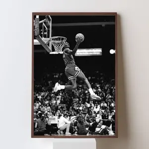Legendary Dunk Wall Art Black White Sports Poster Iconic (No Frame)