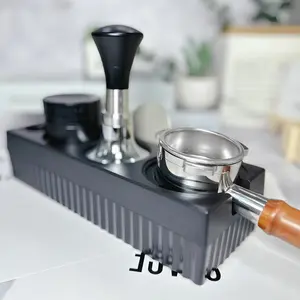 Espresso Tamping Station, Espresso Organizer Station Fit for 51/54/58mm Espresso Accessories, Plastic Espresso Station Coffee Tamper Station, Multifunctional Coffee Tools Organzier, Coffee Making Tool, Coffee Equipment